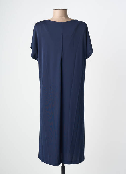 Robe mi-longue manches courtes manches courtes bleu TINTA STYLE femme