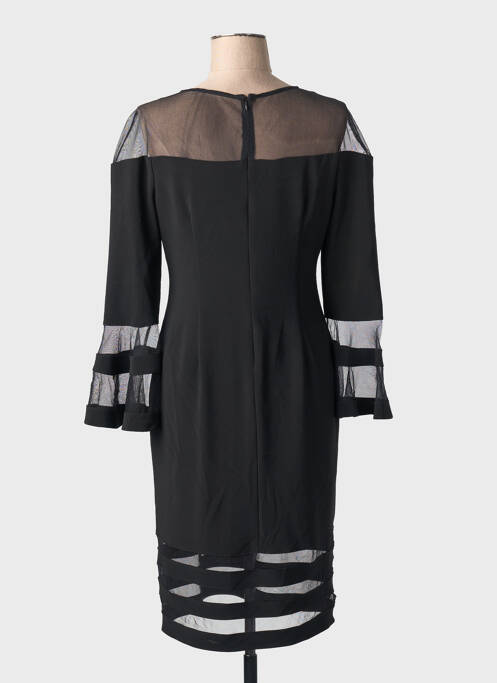 Robe mi-longue manches longues manches longues noir JOSEPH RIBKOFF femme