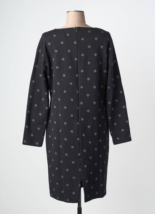 Robe mi-longue manches longues manches longues noir DIVAS femme