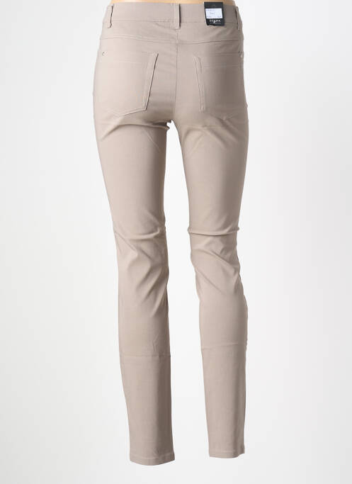 Jegging tissage popeline taille normale marron STARK femme