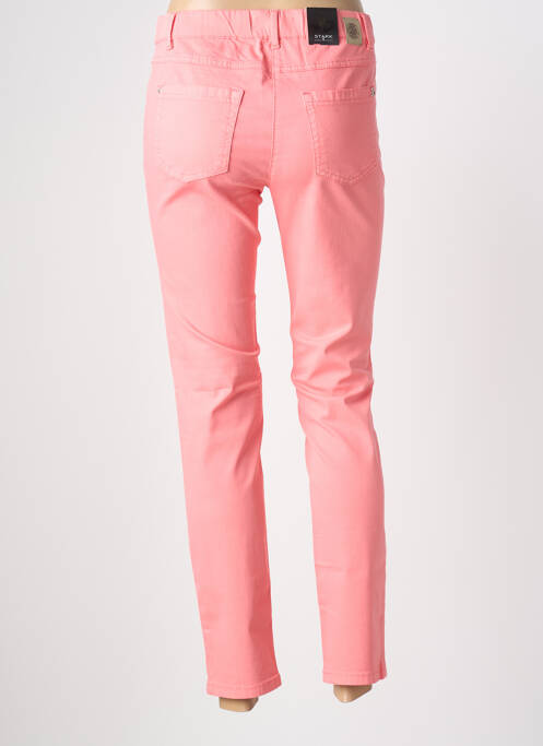 Jegging tissage popeline taille normale rose STARK femme