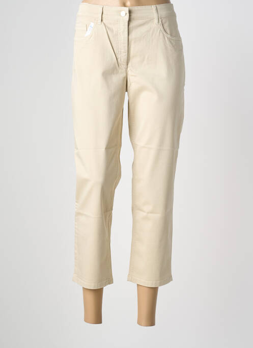 Pantacourt stretch taille normale beige ZERRES femme