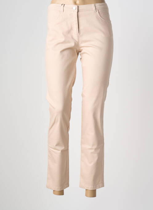 Jeans coupe slim stretch taille normale beige EUGEN KLEIN femme