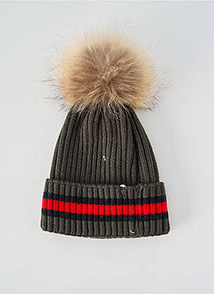 Bonnet stretch vert MADE IN ITALY homme