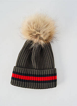 Bonnet stretch vert MADE IN ITALY homme