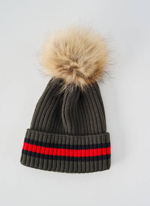 Bonnet stretch vert MADE IN ITALY homme