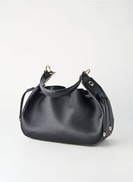 Sac coutures renforcées forme rectangulaire noir MADE IN ITALY femme