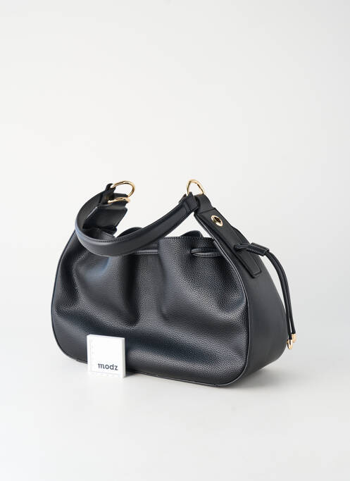 Sac multipoches forme rectangulaire noir MADE IN ITALY femme