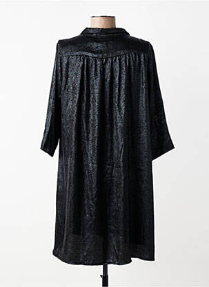 Robe courte manches 3/4 manches 3/4 noir VINTAGE LOVE femme