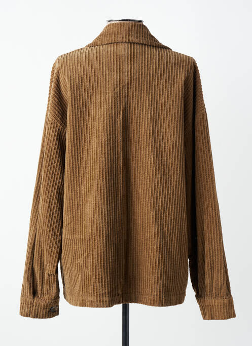Veste casual coupe droite marron MADE IN ITALY femme