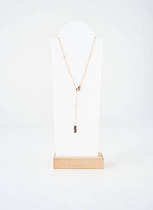 Collier fermeture fermoir mousqueton rose TATA GISELE femme