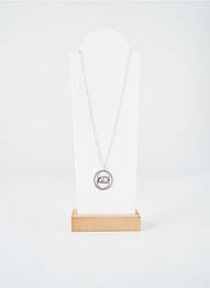 Collier fermeture fermoir mousqueton argent TATA GISELE femme