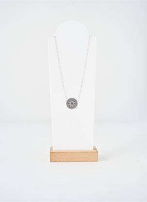Collier fermeture fermoir mousqueton argent TATA GISELE femme