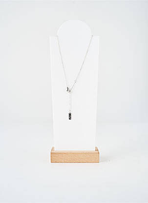 Collier fermeture fermoir mousqueton argent TATA GISELE femme