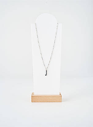 Collier fermeture fermoir mousqueton argent TATA GISELE femme