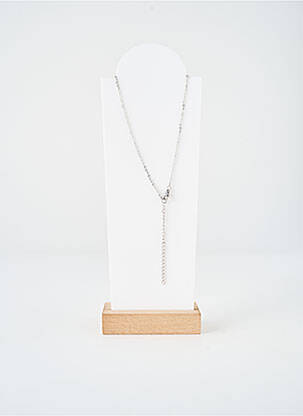 Collier fermeture fermoir mousqueton argent TATA GISELE femme