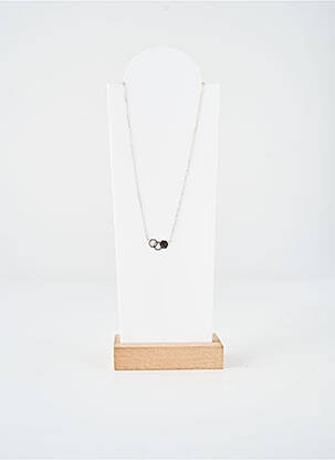 Collier fermeture fermoir mousqueton argent TATA GISELE femme