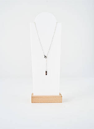 Collier fermeture fermoir mousqueton argent TATA GISELE femme