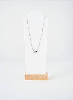 Collier fermeture fermoir mousqueton argent TATA GISELE femme