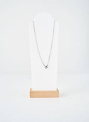 Collier fermeture fermoir mousqueton argent TATA GISELE femme