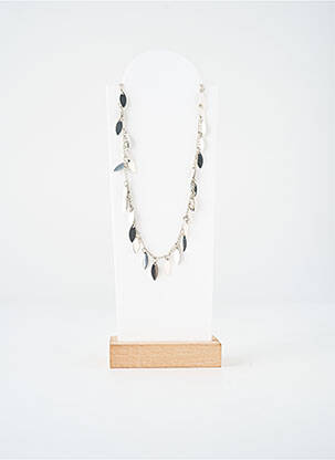Collier fermeture fermoir mousqueton argent TATA GISELE femme