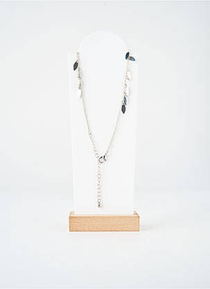 Collier fermeture fermoir mousqueton argent TATA GISELE femme