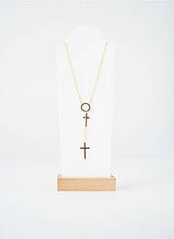 Collier fermeture fermoir mousqueton or TATA GISELE femme