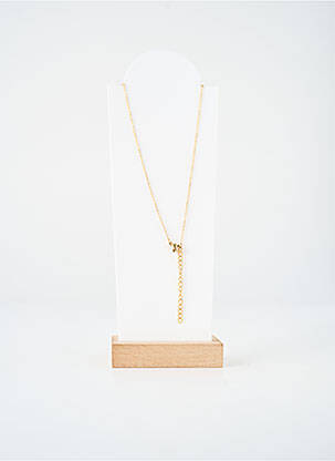 Collier fermeture fermoir mousqueton or TATA GISELE femme