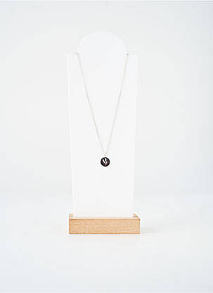 Collier fermeture fermoir mousqueton argent TATA GISELE femme