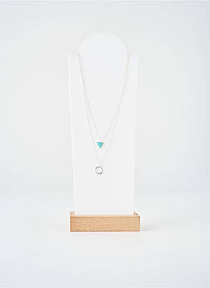 Collier fermeture fermoir mousqueton argent TATA GISELE femme