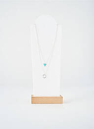 Collier fermeture fermoir mousqueton argent TATA GISELE femme