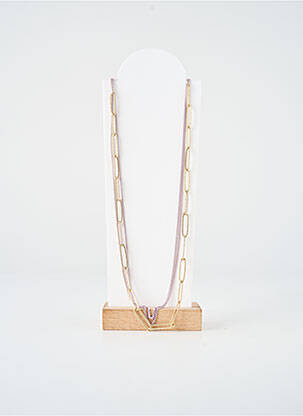 Collier fermeture fermoir mousqueton or TATA GISELE femme