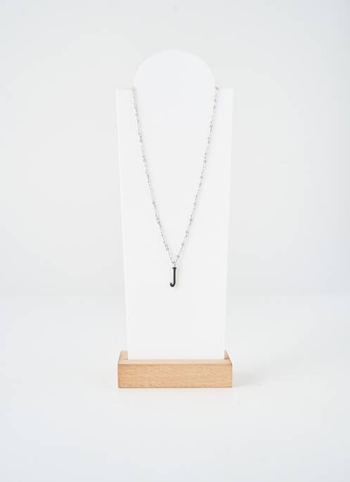 Collier fermeture fermoir mousqueton argent TATA GISELE femme