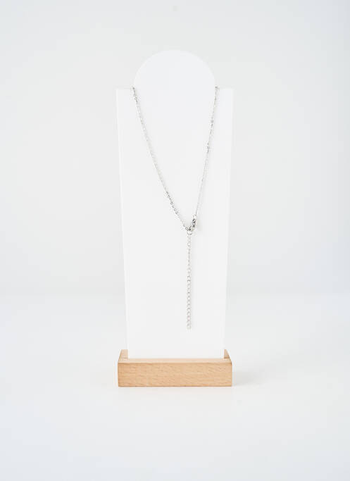 Collier fermeture fermoir mousqueton argent TATA GISELE femme