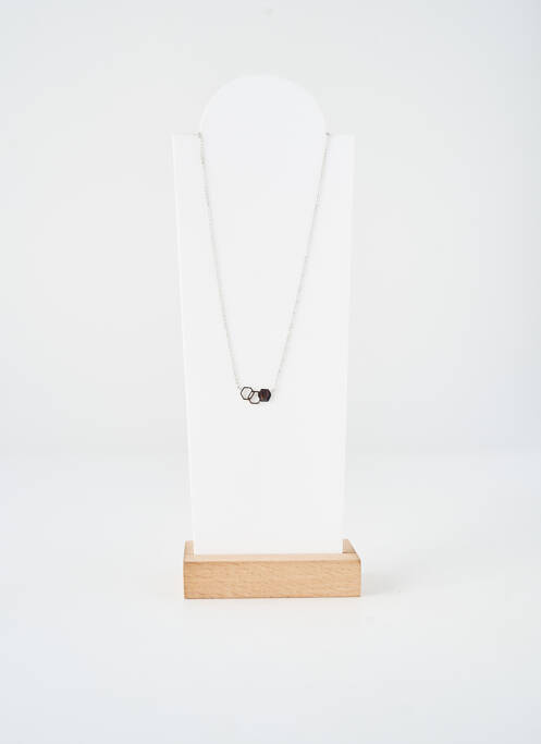 Collier fermeture fermoir mousqueton argent TATA GISELE femme