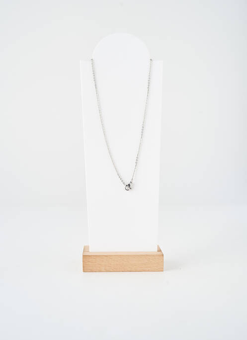 Collier fermeture fermoir mousqueton argent TATA GISELE femme
