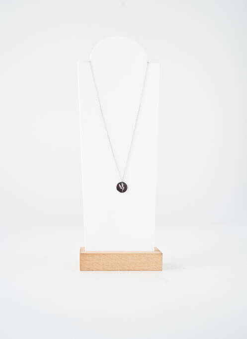 Collier fermeture fermoir mousqueton argent TATA GISELE femme
