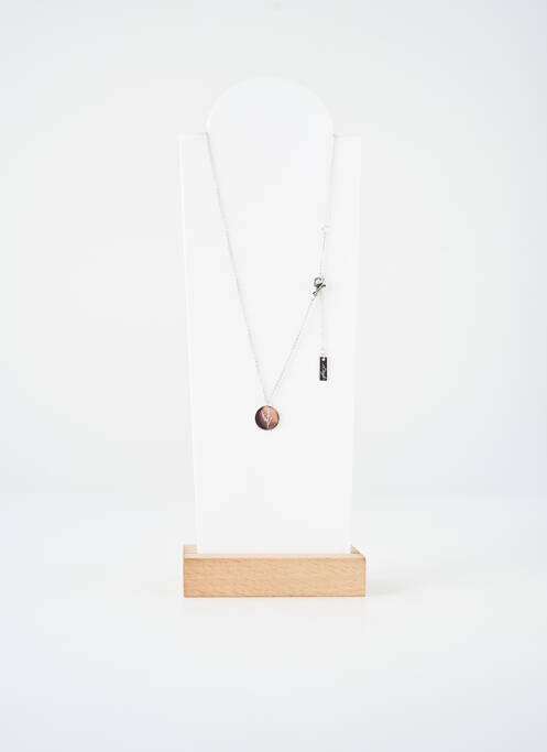 Collier fermeture fermoir mousqueton argent TATA GISELE femme