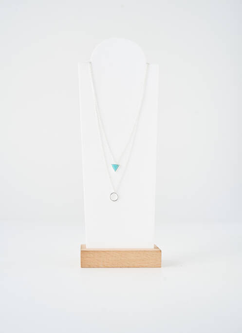 Collier fermeture fermoir mousqueton argent TATA GISELE femme