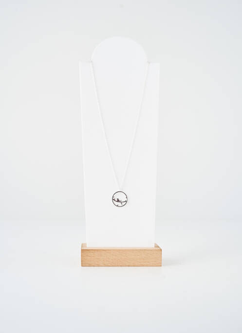 Collier matériaux argent argent TATA GISELE femme