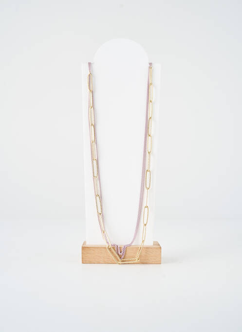 Collier fermeture fermoir mousqueton or TATA GISELE femme