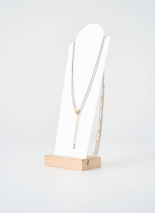 Collier fermeture fermoir mousqueton or TATA GISELE femme