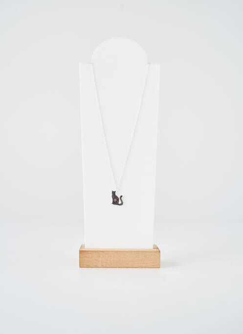 Collier fermeture fermoir mousqueton argent TATA GISELE femme