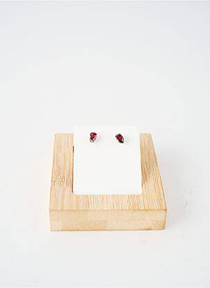 Boucles d’oreilles matériaux métal rouge TATA GISELE femme