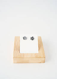 Boucles d’oreilles matériaux métal argent TATA GISELE femme