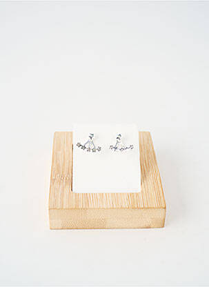 Boucles d’oreilles ornement oxyde de zirconium argent TATA GISELE femme