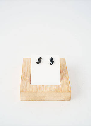 Boucles d’oreilles noir TATA GISELE femme