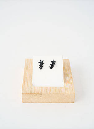 Boucles d’oreilles noir TATA GISELE femme