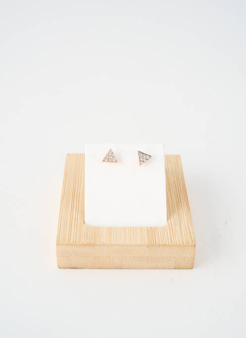 Boucles d’oreilles ornement oxyde de zirconium rose TATA GISELE femme