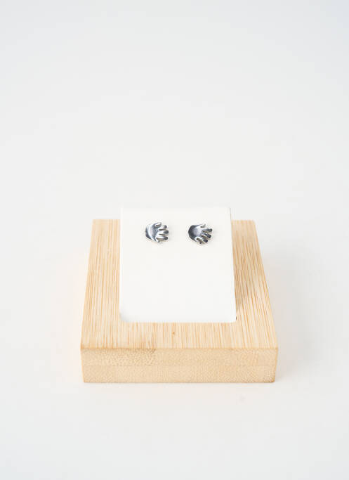 Boucles d’oreilles matériaux métal argent TATA GISELE femme